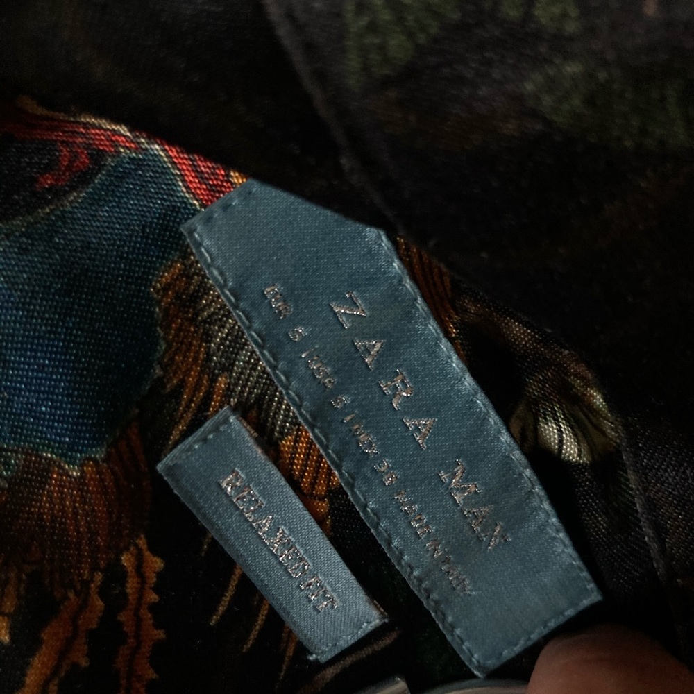 Zara man collar relaxed fit